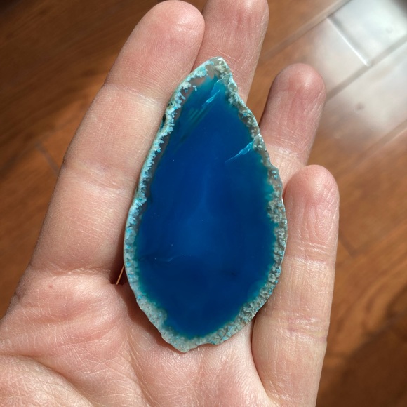 Blue Agate Slice - Picture 4 of 7